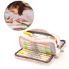 Large Capacity Pencil Case Multi Pocket Double Opening Cute Stationery