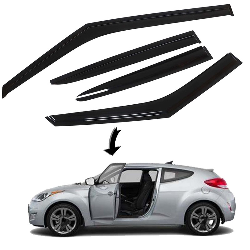 SEBLAFF Side Window Visors Vent Shade Sun Wind Rain Guards