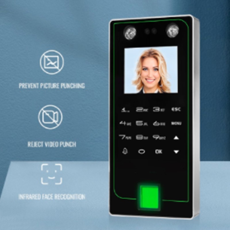 2.4In Access Control Time Attendance Machine Sensitive Face and Fingerprint