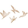 Wooden Wall Art Flying Birds 37 x 13 cm 32