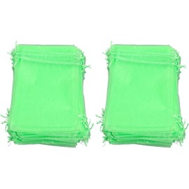 AUNMAS Bolsas Reutilizables de Malla Verde 6x8 Pulgadas para Frutas, Protección contra Pájaros para Manzanas, Peras, Tomates y Más