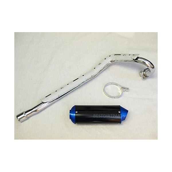 MAXFASTMAX(TM) HIGH PERFORMANCE BLUE CNC BIG BORE MUFFLER EXHAUST SYSTEM