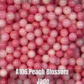 [A-Section 8mm ] Crystal Beads;1 Order=20 Spoons(can make 10 bracelets ):_A106.Peach Blossom Jade