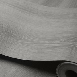 auxua Wood Grain Peel and Stick Floor Tiles – 11.8” Width, Full Roll Length of 118" – Versatile Design for Any Space, Ashline Rustic Self Adhesive Vinyl Flooring, Waterproof and Non-Slip Features