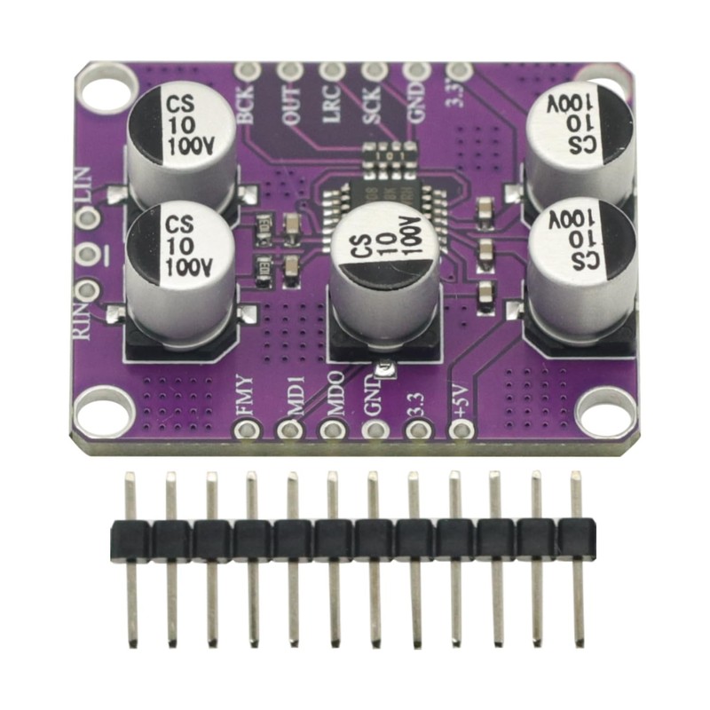 PCM1808 24bit 105dB SNR Audio Stereo ADC Single-Ended Analog-Input Decoder