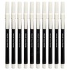 Felt Tip Pens, BLACK, Fibre Fine Point, Pack of 10,