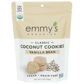 Emmys Organics  Organic Coconut Cookies Vanilla Bean  6 Oz