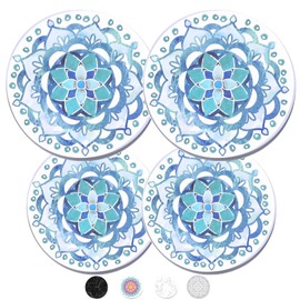 Electric Stove Burner Covers - Protect Stovetop - Set of 4, 10 and 8 inches - Blue Mandala Electric Stove Covers