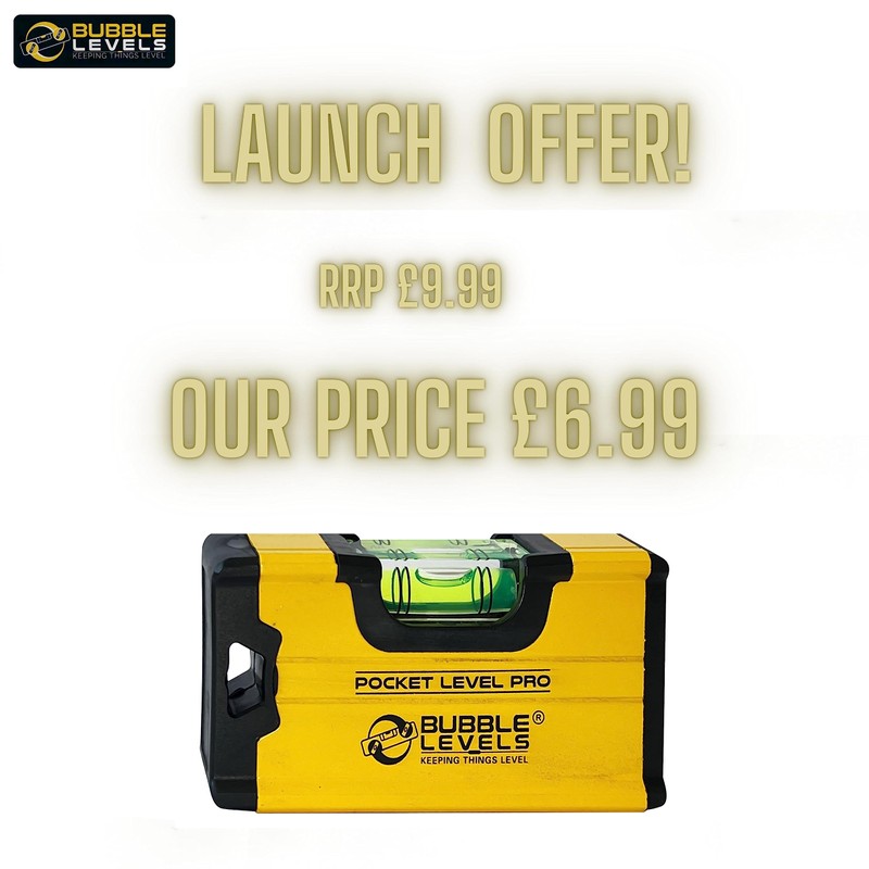 Bubble Levels | Pocket Level Pro | Shockproof Magnetic Mini