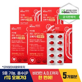 Inner Lab [Inner Lab] Red RTG Omega-3 Enteric Coated 5-Month Supply - [B0010259] / [이너랩] 레드 알티지오메가3 장용성 5개월분 - [B0010259]