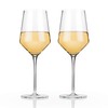 Viski Raye Angled Chardonnay Set of 2 No-Lead Premium Crystal