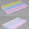 21-Compartment Jewelry Storage Case with Individual Lids Bead Storage Container 2ea