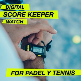 Pt Watch Padel and Tennis Scorekeeper - Padel and Tennis Point Tracker, Digital Watch for Paddle and Racket Sports Point Counting (Cream)