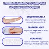 RonJea 8Pcs Clear Oval Finger Splints & Click-Lock Adjustment Kit,