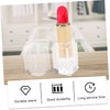 Vaguelly 4 Pcs Transparent Small Portable Refillable Lipstick Tubes DIY
