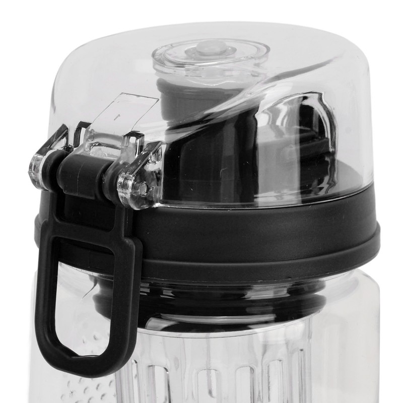 Fruit Infuser Water Bottle Anti Slip Grip Flip Top Lid