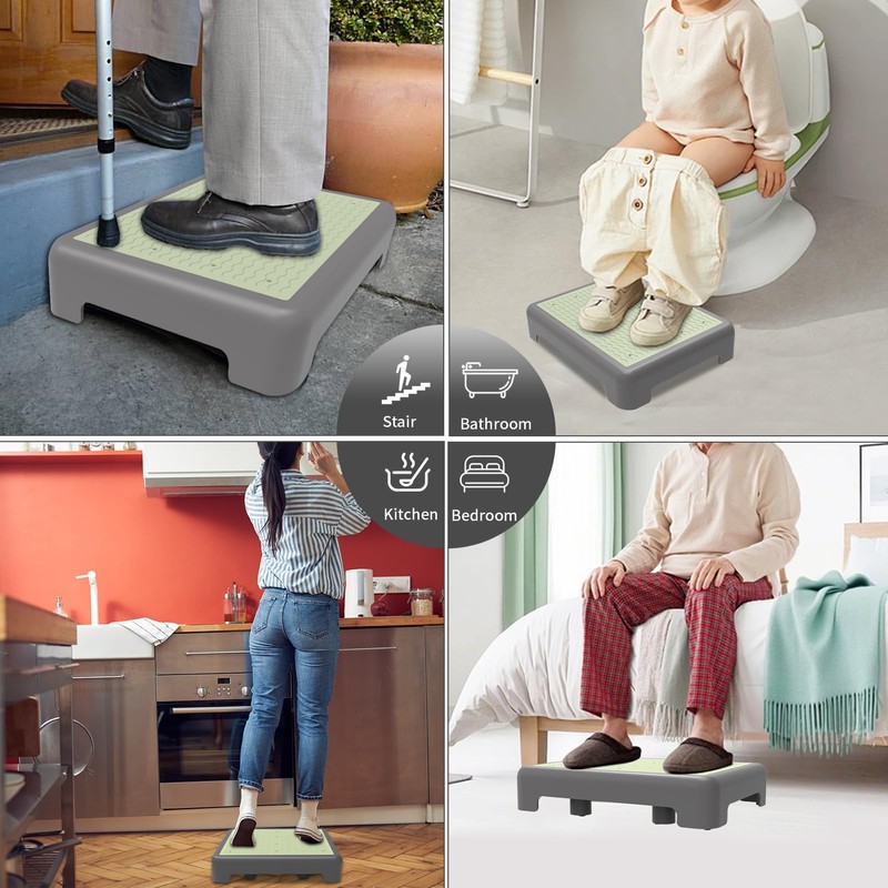 One Step Stool for Adults, Noctilucent Bed Step Stools, 650