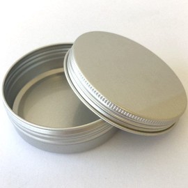 DIY Container Aluminium Round Reusable Container with Lid - 100ml