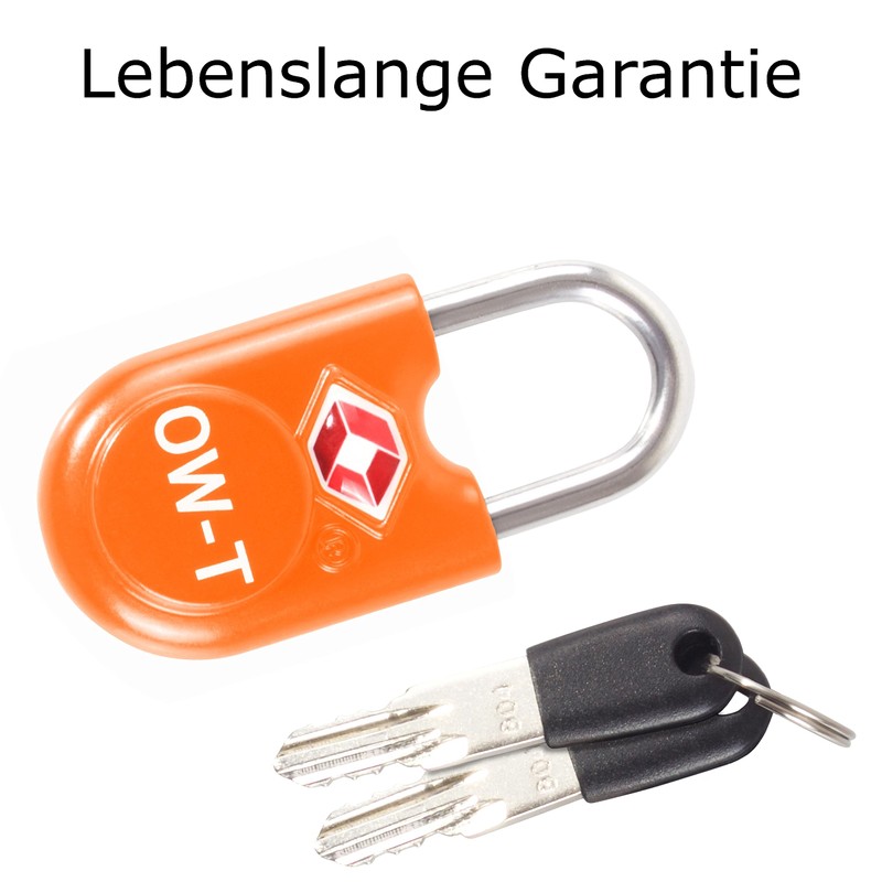 OW-Travel Lock with Key Suitcase Lock Padlock Luggage Lock Security