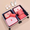 6PCS/Set Suitcase Storage Bags Luggage Organiser Clothes Packing Travel Cubes
