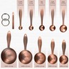 Copper Plated Measuring Cups and Spoons Set with 5 Copper