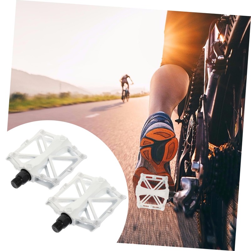 Kisangel Mountain Bike Pedals Anti-Slip Platform Bicycles Flat Pedals 14mm