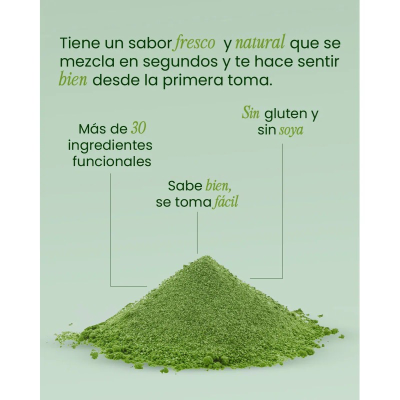 Greens Support Prebióticos Y Enzimas Digestivas 30 Ingredi