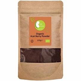 Organic Acai Berry Powder - Certified Organic - by Busy Beans Organic (100g)
