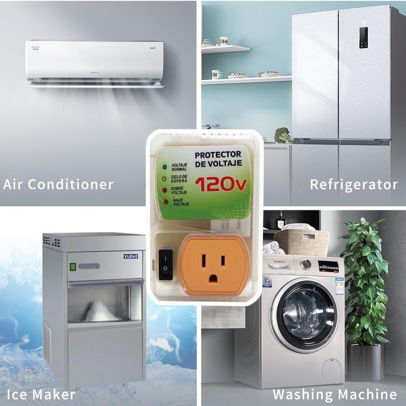 Emerand - Protector de voltaje electrónico para refrigerador (protector de