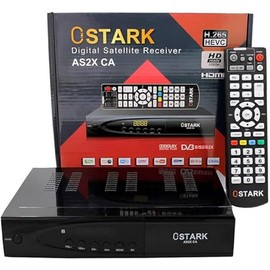 Ostark AS2X CA Digital Satellite Receiver FTA DVB S2 S S2X DVBS2 HDMI FHD 1080P FTA H265 USB WiFi WiFi RJ45 Included