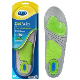 Insole Shock Absorption Insole Deodorizing Dr. Scholl's Gel Active Active Plus For Strong Impacts Such as Exercise M (10.0 - 11.6 inches (25.5 - 29.5 cm)) ×2 pieces