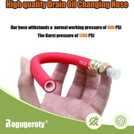 Rogugeroty HON1010 10 mm Drain Oil Changing Hose Compatible With Hon-da GX110, GX120, GX160, GX200