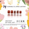 Short Press on Nails Square MABKJLF Autumn Fake Nails Petite