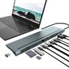 USB C Docking Station Dual Monitor, 12 in 1 Laptop