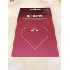 ITUNES Earbud Heart ( 2007 ) Foil Download Card ( $0 - NO VALUE )