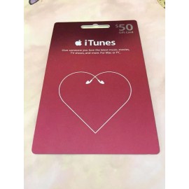 ITUNES Earbud Heart ( 2007 ) Foil Download Card ( $0 - NO VALUE )