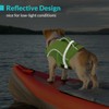 Queenmore Dog Life Jacket, Adjustable Ripstop Dog Life Vest for