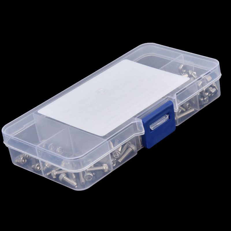 150Pcs Hex Socket Screw Nut Set Stainless Steel CorrosionResistant Industrial