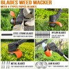 Cordless Weed Wacker Battery Powered Weed Eater with 2 Battery