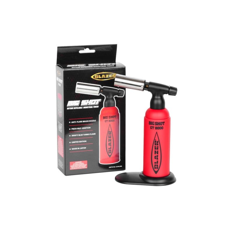 Blazer GT-8000 Red Big Shot Torch - Limited Edition (189-8000-RED&BLACK)