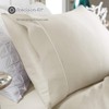 Fabrictech International Luxury Microfiber Wrinkle Resistant 2-Piece Pillowcase Set with