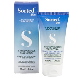 Loción facial de rescate intensivo para pieles secas, con picazón y sensibles, crema facial hipoalergénica no grasa, adecuada para todas las condicion