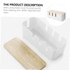 LABRIMP 1pc Cable Management Box Durable Socket Storage Case with