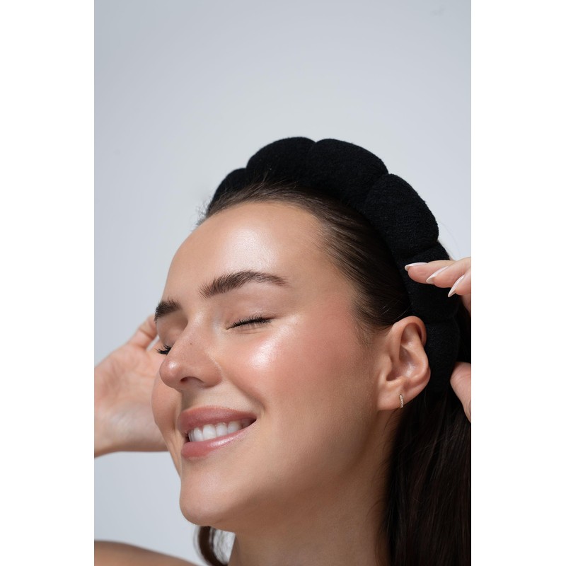 Brushworks Black Cloud Beauty Headband