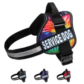 Doggie Stylz Service Dog Vest - Durable and Reflective Service Dog Harness, Adjustable Service Animal Vest for Dogs, XXS, XS, Medium, and Large Sizes - Comfortable Dog Service Vest for Working Dogs