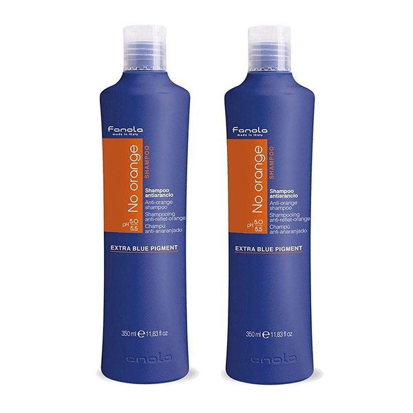 Fanola No Orange Shampoo Package (350 ml) Pack of 2