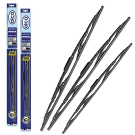 Szuki Jimny Models 1998-2008 Alca Germany Universal Windscreen Wiper Blades Front Rear Replacement Set 18"16"11"