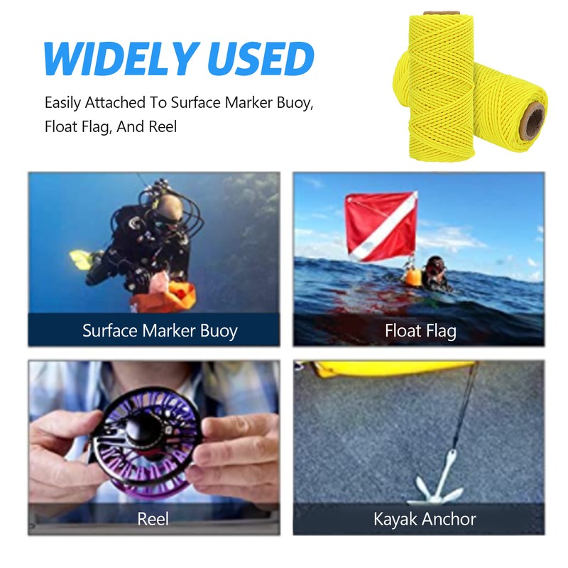 Diving Reel Line Replacement Wearproof Underwater Finger Spool Reel Round