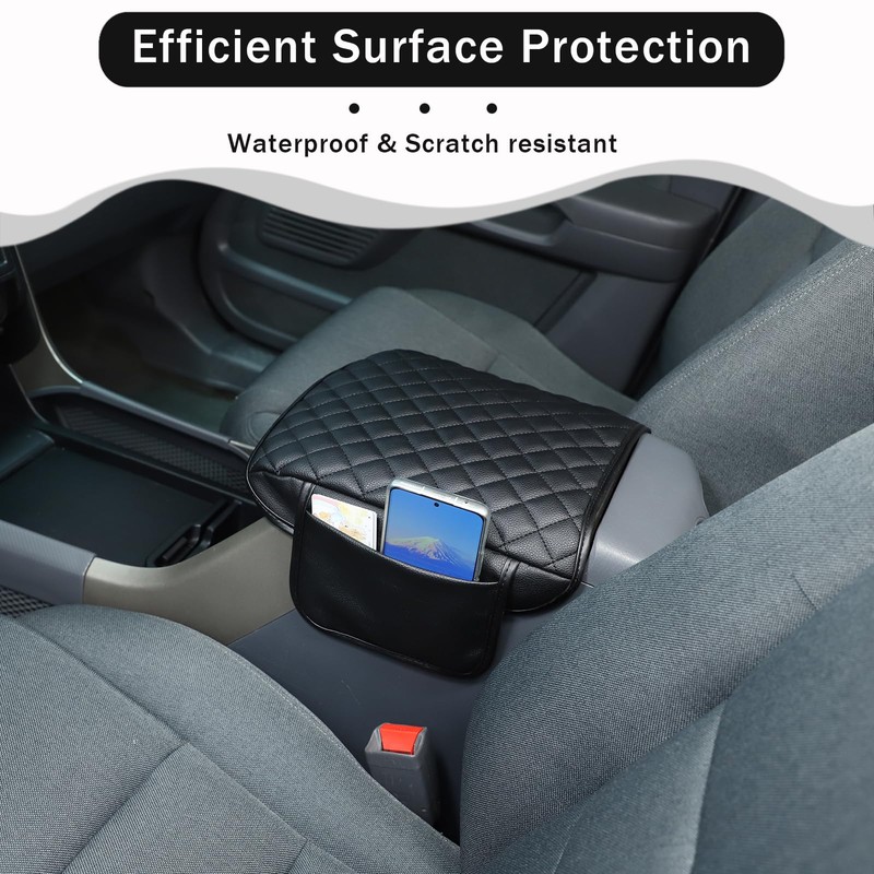 HIRUFAIT Center Console Armrest Cover for Honda Pilot 2003 2004