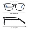 MAGIMODAC Blaulichtfilter Lesebrille gro√ü Damen Herren Computerbrille Lesebrillen Sehhilfe Brille
